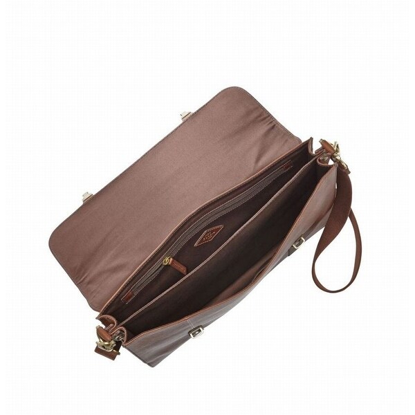fossil mens leather shoulder bags