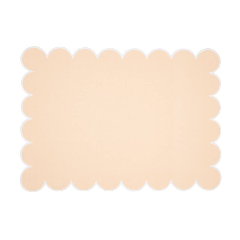 Eco Scallop Border Placemat (Set of 4) - 14"x20" - Blush