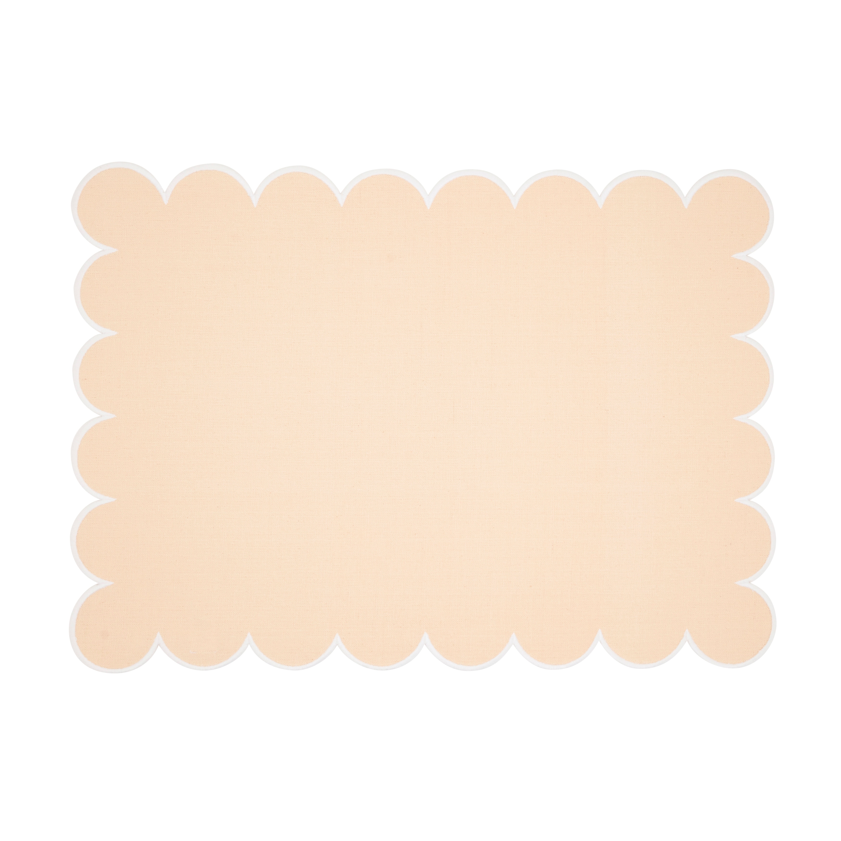 Eco Scallop Border Placemat (Set of 4) - 14"x20"