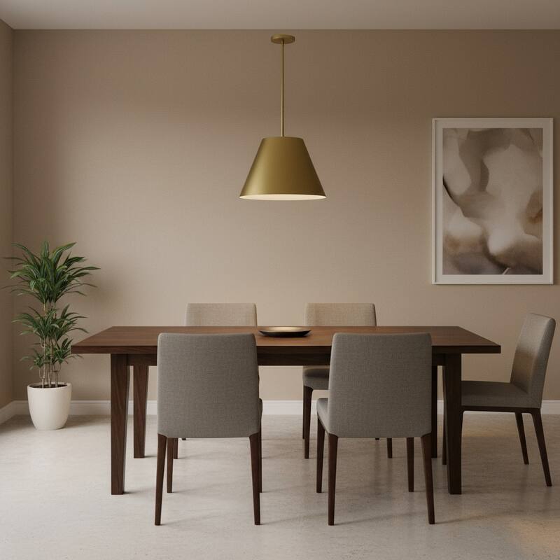 16 inch Integrated LED Pendant Light Diameter 5 Color Temperature Dimmable