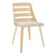 Option Cream Fabric/Natural Wood