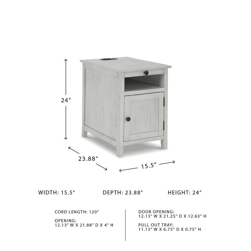 Signature Design by Ashley Treytown Chairside End Table - 16"W x 24"D x 24"H