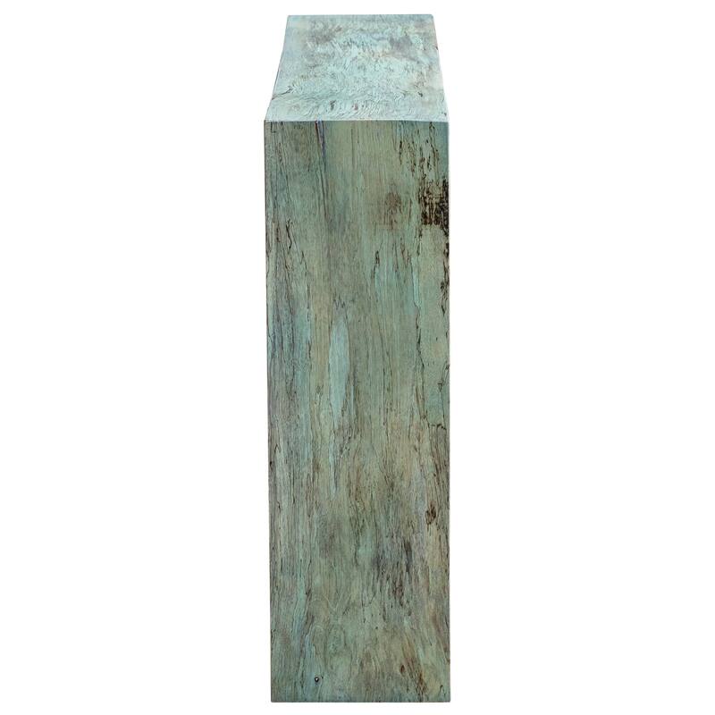 Uttermost 25456 Teo 10" Wide Tamarind Wood Console Table - Caribbean Blue-Green