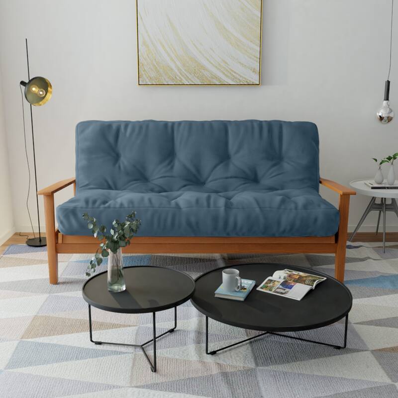 Loosh Home 10" Canvas Futon Mattress - Blue - Twin