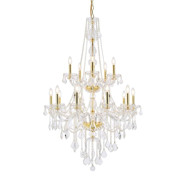 Verona 15-Light 33 in. Chandelier (Available in Chrome and Gold)