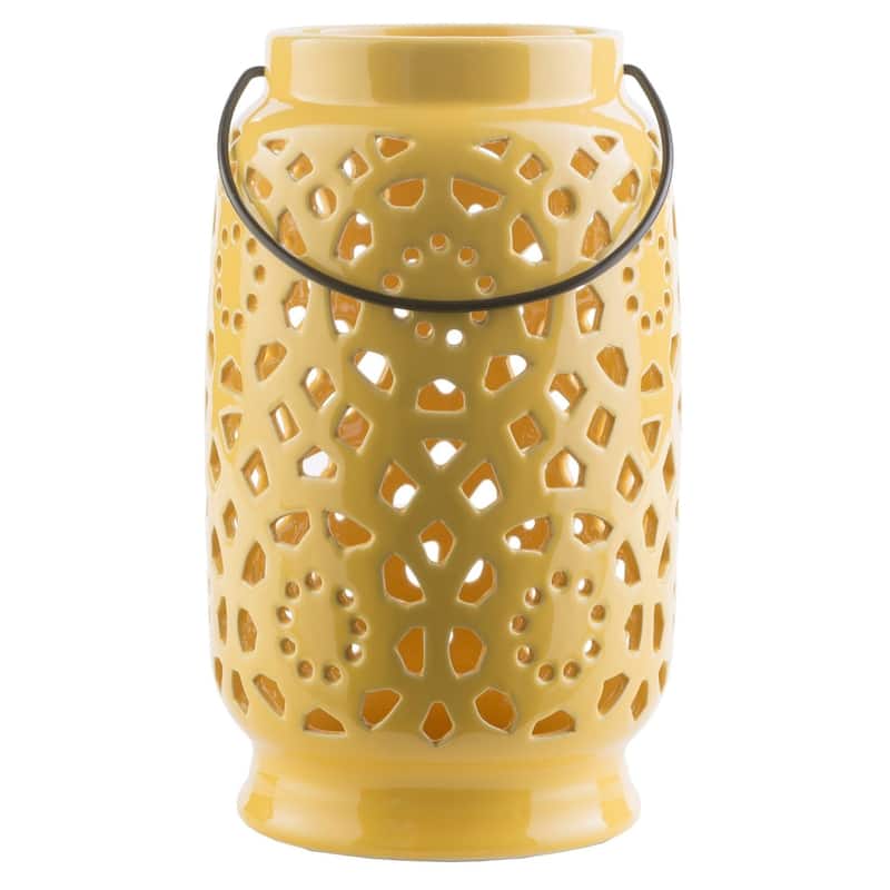 Livabliss Pamela Ceramic Large Size Decorative Lantern