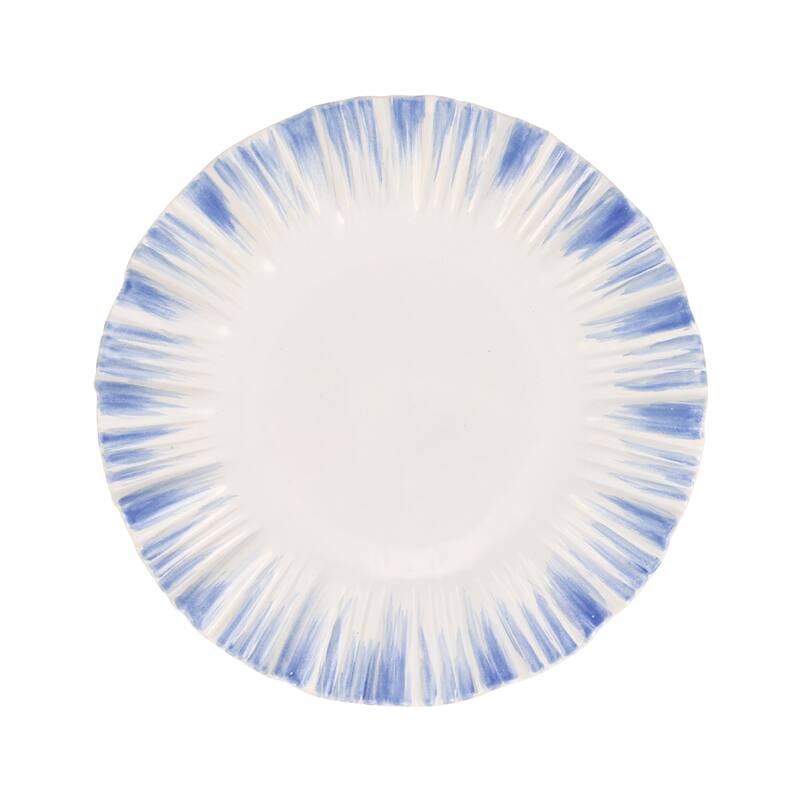 viva by VIETRI Bari Blue and White European Dinner Plate
