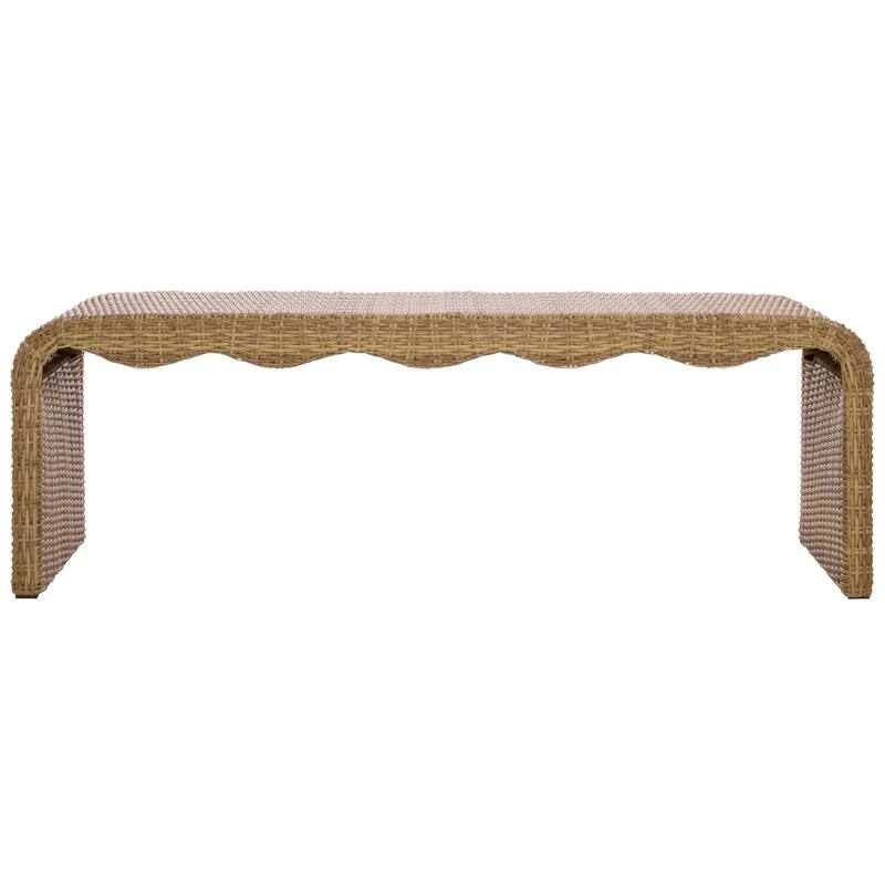 SAFAVIEH Couture Lynsee Wicker Bench - 60"W x 20"D x 20"H