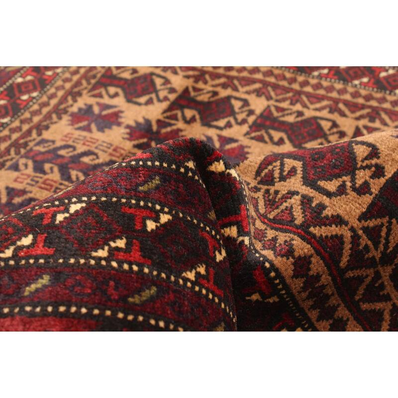 ECARPETGALLERY Hand-knotted Teimani Brown Wool Rug - 2'10 x 4'9