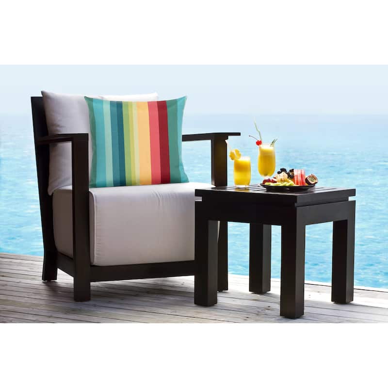 Siscovers Shore Stripe Solarium Indoor/Outdoor Throw Pillow