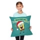 preview thumbnail 3 of 11, Nickelodeon Spongebob Squarepants Christmas 18 Inch Throw Pillow