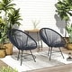 preview thumbnail 39 of 47, Sarcelles Acapulco Modern Wicker Chairs by Corvus (Set of 2)