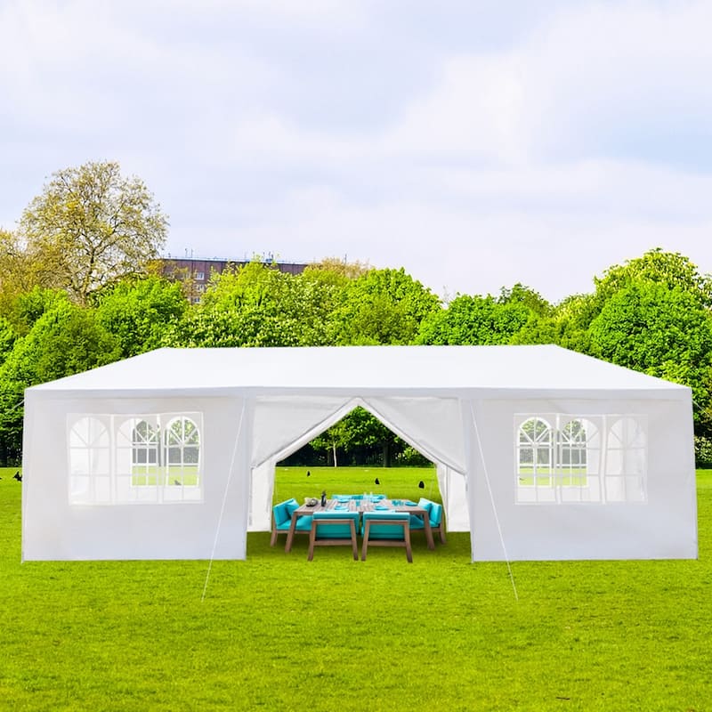 Waterproof Party Tent, Outdoor Canopy with 8 Removable Sidewalls
