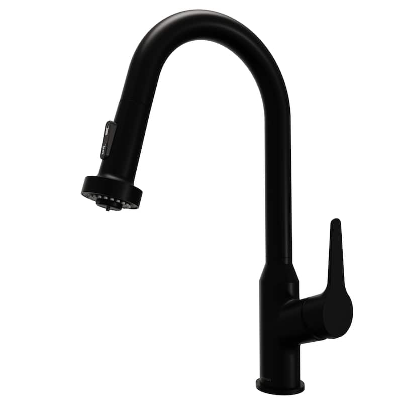 Karran Scottsdale Single-Handle Pull-Down Sprayer Kitchen Faucet - Matte Black