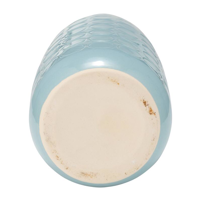Sagebrook Home Elegant Ceramic Vase, Textured Finish, Home Decor Accent