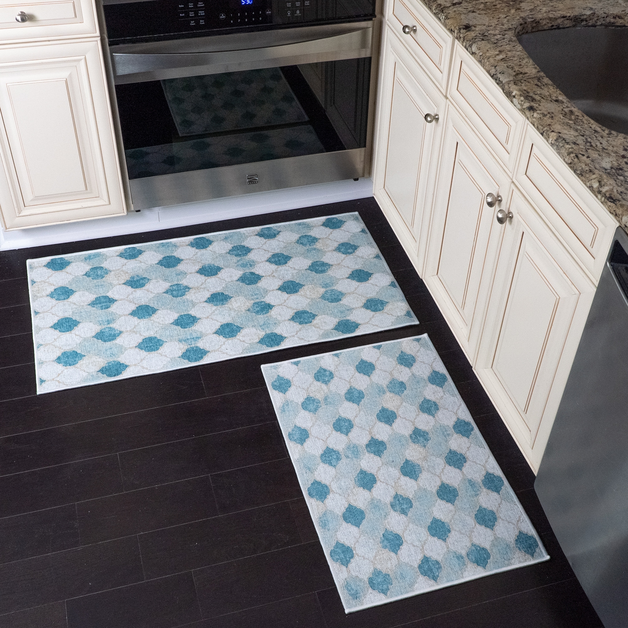 Chicken Pattern Non-slip Kitchen Rug, Modern Polyester Floor Mat For Kitchen