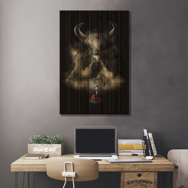 Matador's Match Print On Wood by Nicebleed - Multi-Color