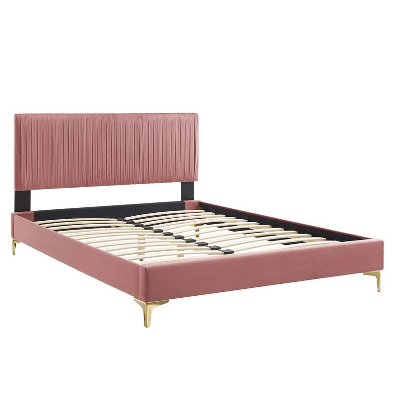 Peyton Performance Velvet Full Platform Bed