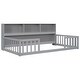 preview thumbnail 36 of 66, Wooden bed floor bed with bedside bookcase and shelves