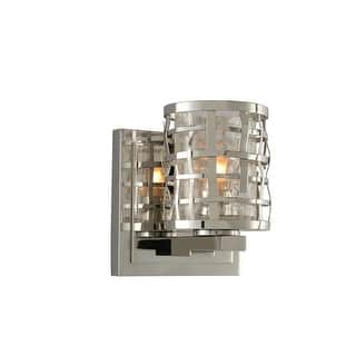 Bridgeport 5" Bathroom Vanity Light in Stainless Steel