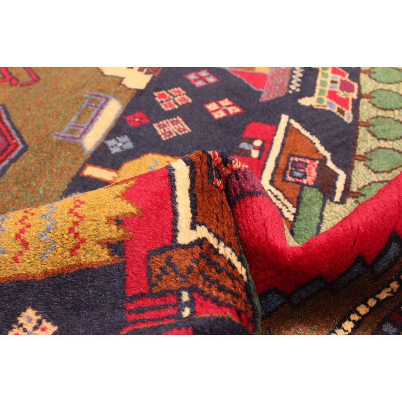 ECARPETGALLERY Hand-knotted Teimani Dark Navy Wool Rug - 3'4 x 5'5