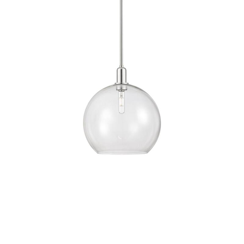 Innovations Lighting 716-1S-18-14 Athens Pendant Athens 14" Wide - Polished Nickel / Clear