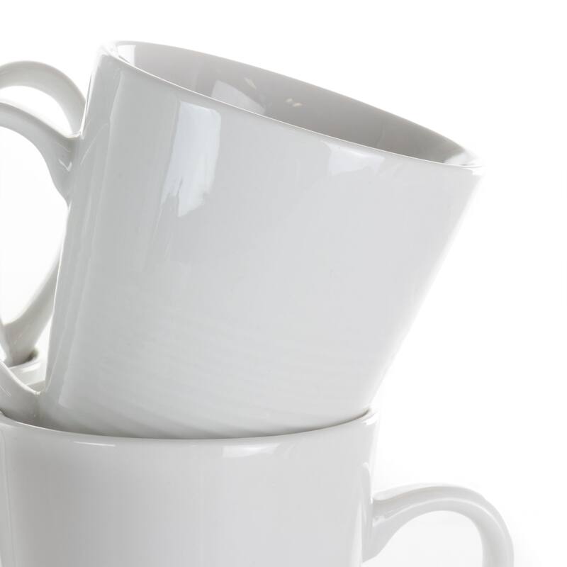 12 Ounce Mug 8 Piece Set in Porcelain