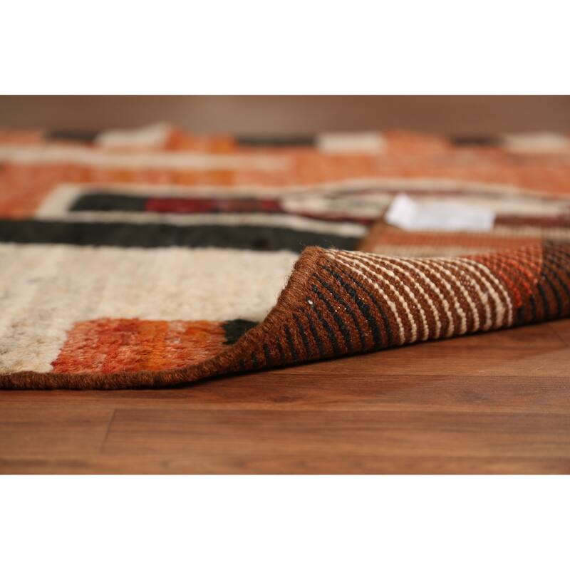 Geometric Moroccan Oriental Rug Handmade Bedroom Wool Carpet - 5'1" x 6'8"