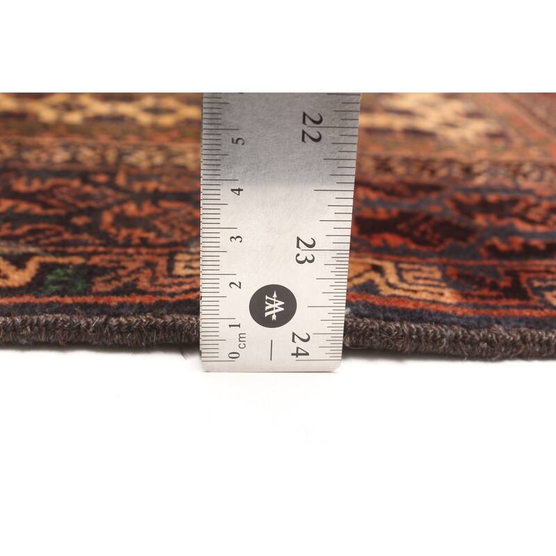 ECARPETGALLERY Hand-knotted Teimani Dark Navy Wool Rug - 2'10 x 4'9