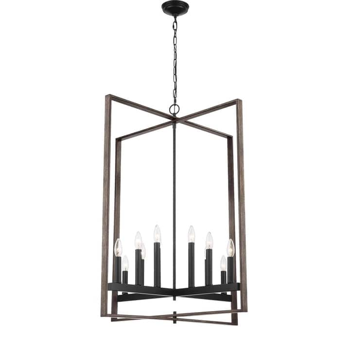 Acroma 12-light Geometric Large Farmhouse Chandelier
