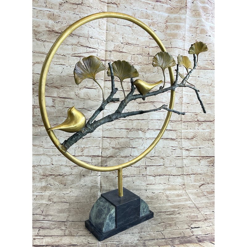 Limited Edition Hot Cast Two Love Bird Bronze Sculpture Anniversary Gift Statue