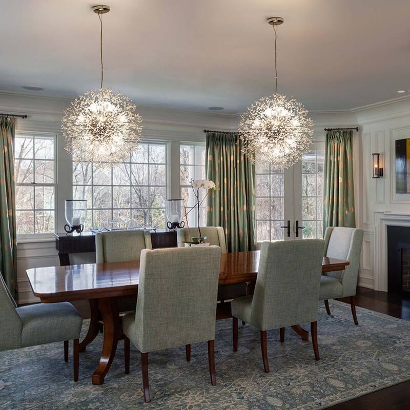 8/9/12/16-Light Modern Linear Sputnik Firework Dandelion Crystal Chandelier