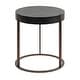 preview thumbnail 1 of 8, Kate and Laurel Rovin Side Table Wood and Metal - 16x16x18 16x16x18 - Black