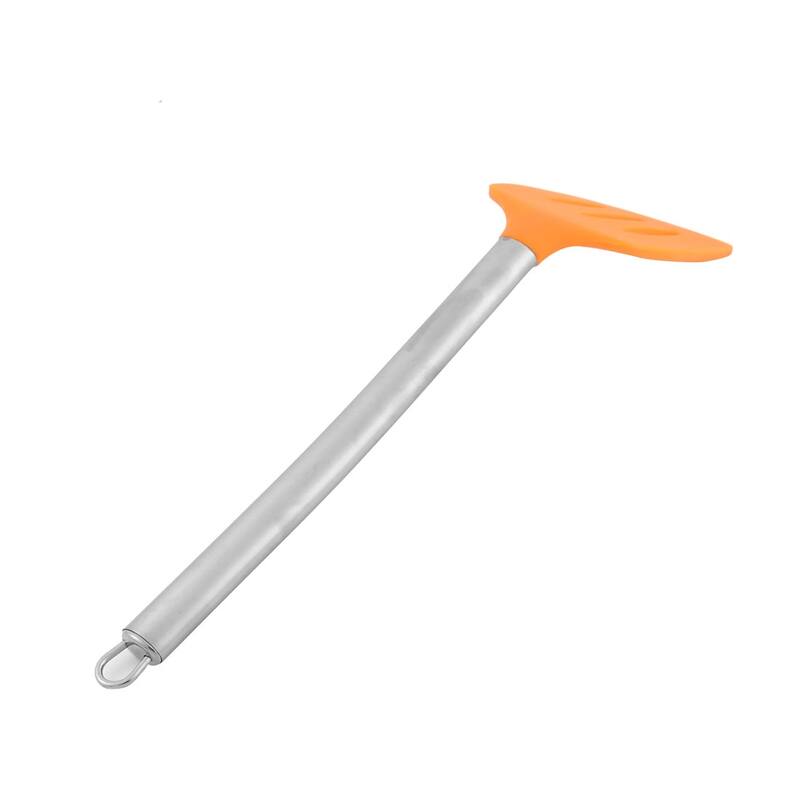 Kitchen Stainless Steel Handle Silicone Slotted Pancake Turner Spatula - 12.6" x 3.3" x 0.6"(L*W*T)