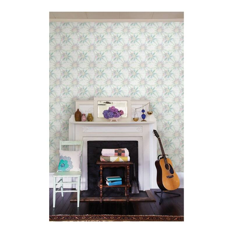 Iris Green Shibori Wallpaper - 20.5in x 396in x 0.025in