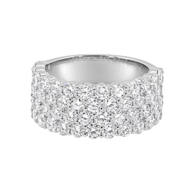 Auriya 14k Gold 4.00ctw Lab Grown Diamond Anniversary Ring (F-G VS)