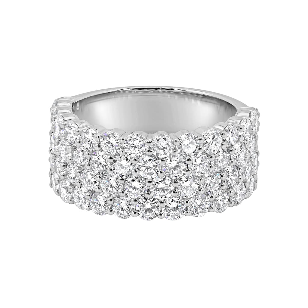 Auriya 14k Gold 4.00ctw Lab Grown Diamond Anniversary Ring (F-G VS)