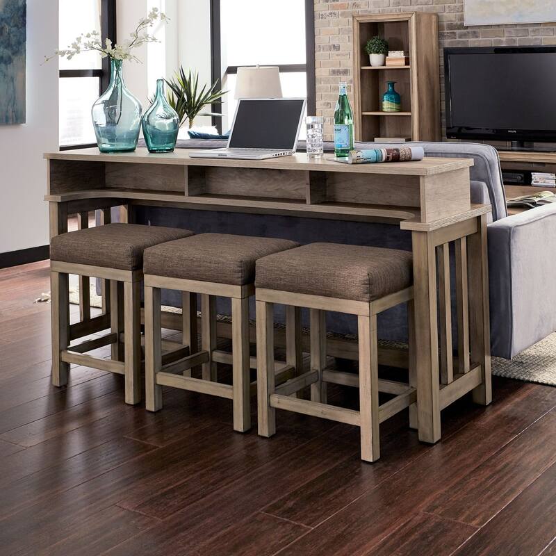 Sun Valley Sandstone Upholstered Console Stools