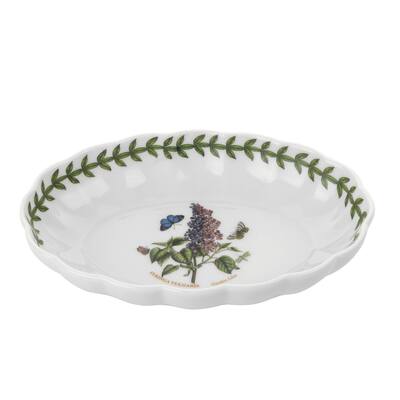 Portmeirion Botanic Garden Fluted Oval Dish (Garden Lilac)