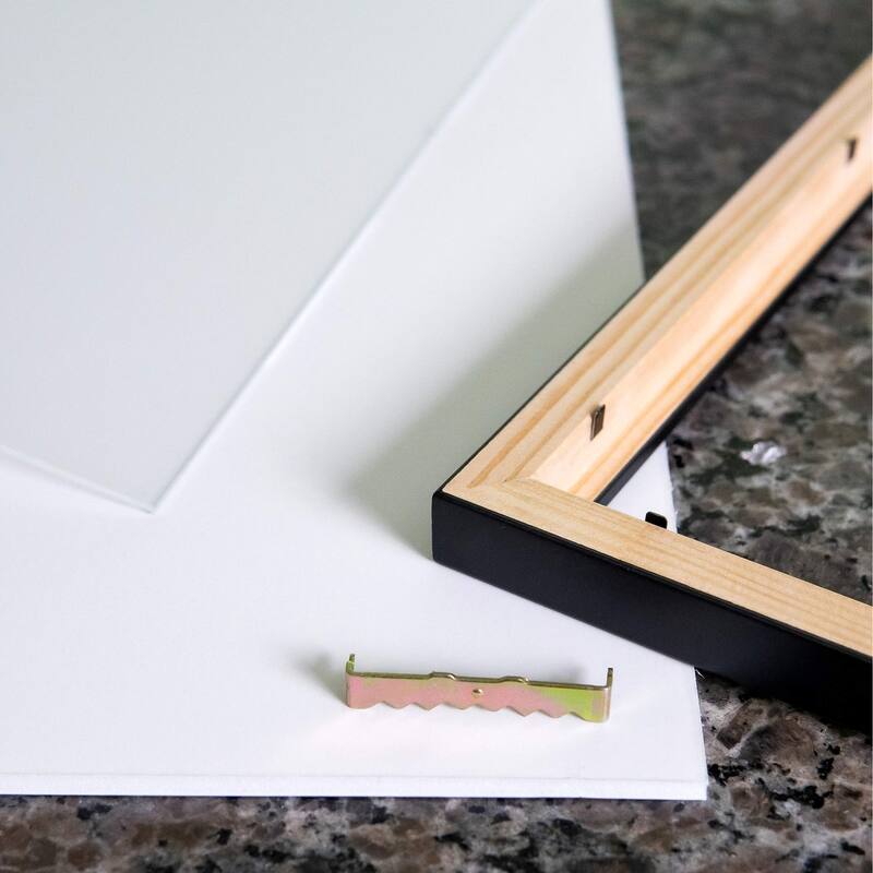 10x12 Black Rustic Thin Barnwood Picture Frame - UV Acrylic, Foam Board Backing, Hanging Hardware