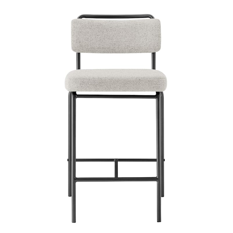 NPD Furniture Zander Chenille Counter Stool (Set of 4)