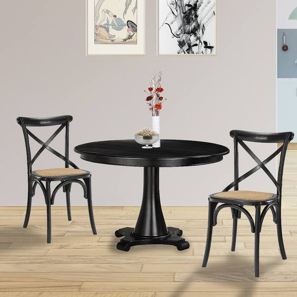 Winston Country Style Cross Back Black Dining Chair Bed Bath & Beyond