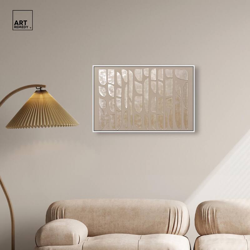 Textured Tiles Canvas by Art Remedy