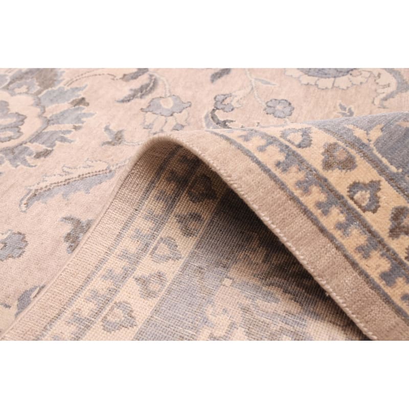 ECARPETGALLERY Hand-knotted Jamshidpour Taupe Wool Rug - 7'11 x 9'10