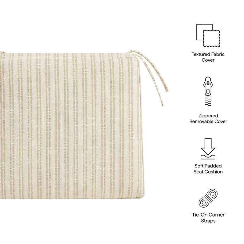 Jax Fabric Dining Chair Seat Cushion