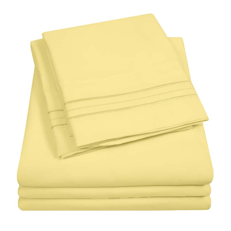 Soft Microfiber 5-piece Split King Bed Sheet Set