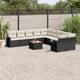 Option Black and Cream Table + 2x corner + 6x middle
