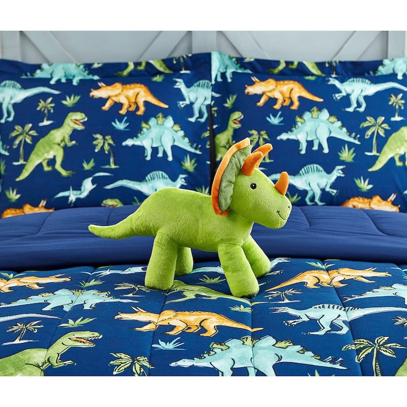 Watercolor Dinosaur Juvi Soft Microfiber Comforter Set