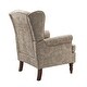 preview thumbnail 17 of 46, Epimethis Traditional Fabric Accent Armchair with Turned Legs by HULALA HOME