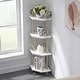 preview thumbnail 5 of 18, ivinta Corner Bookshelf with Storage, Wall Mount Pipe Open Shelves for Corner